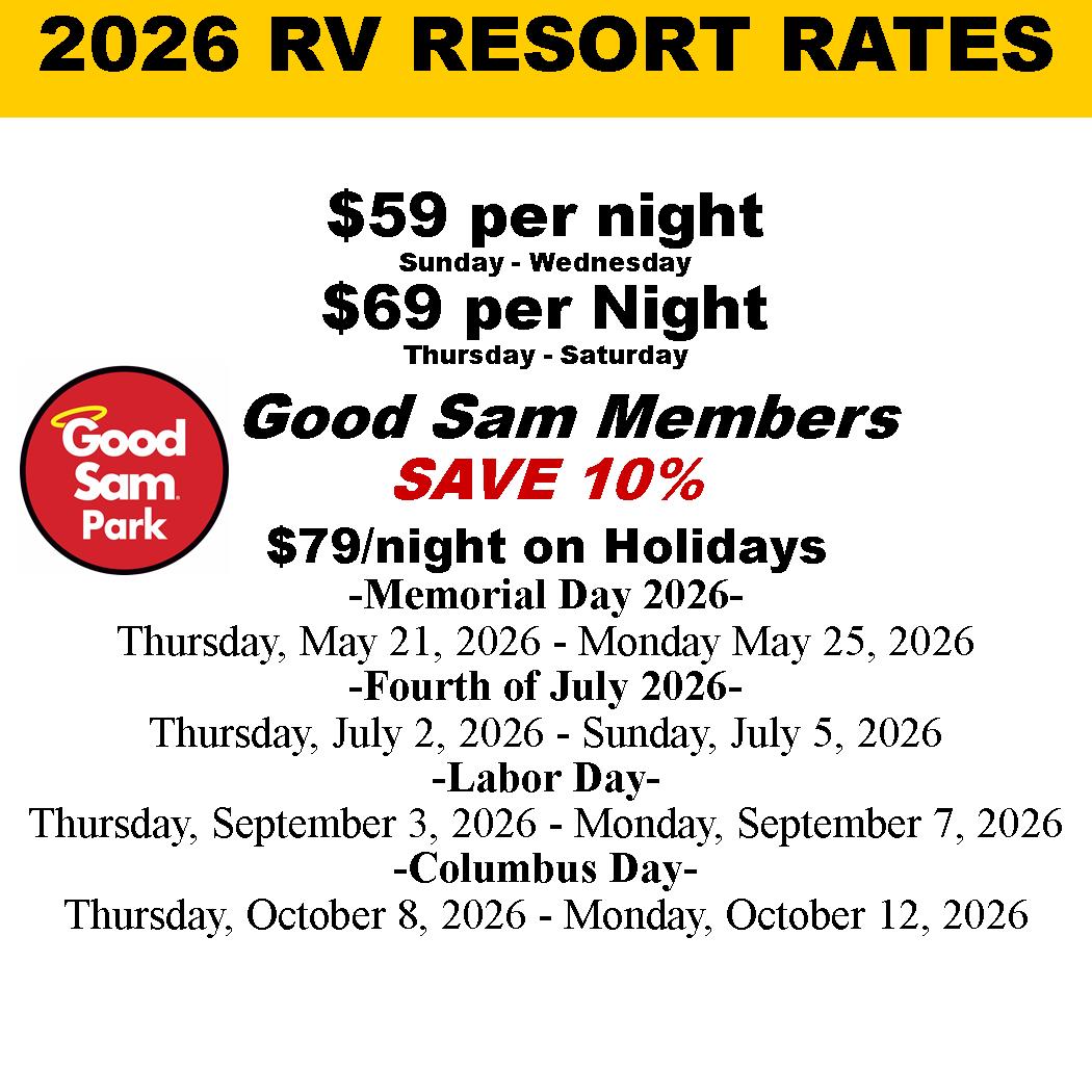 RV Resort Rates 2026